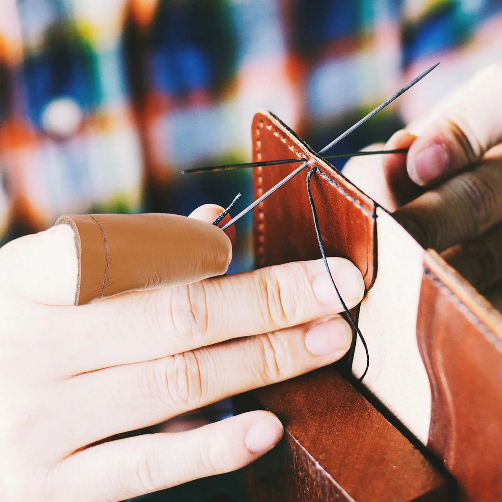 

10Pcs High Quality Thimble Finger Protectors for Felting and Sewing DIY Crafts Thimble Finger Protector Quilting Thimbles