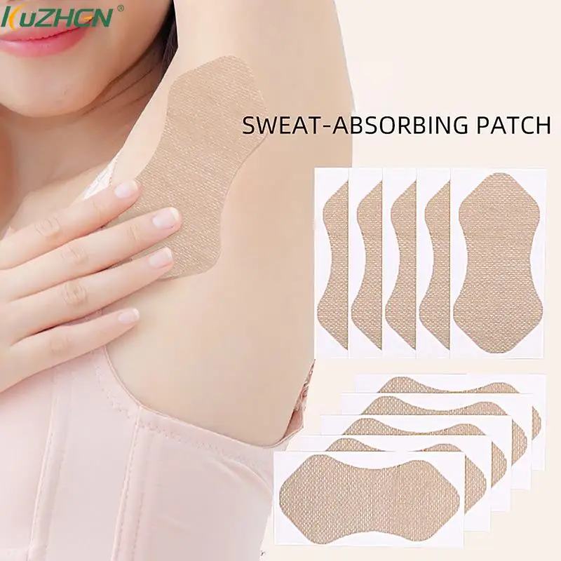 10Pcs Disposable Underarm Women Strong Absorbing Sweat Armpits Sweat Sticker Anti Sweat Pads Underarm Absorb Patch Deodorants