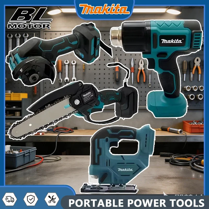 

Makita Brushless Grinder Butter Gun Chainsaw Inflator Combination Silicone Gun Cutting Machine Set for Makita Battery