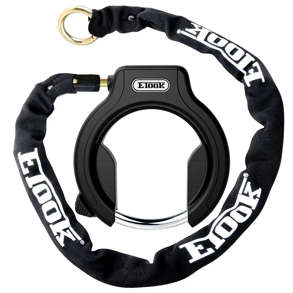 

ETOOK New Arrival 3Inch Fat Tire Bicycle Frame Lock Bicycle Horseshoe Lock With Steel Cable Plug-in