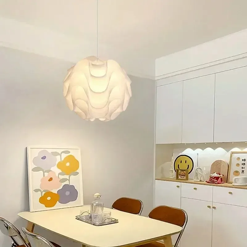 ضوء قلادة أكريليك بسيط على شكل موجة مع مقبس E27 مثالي لغرف النوم #4