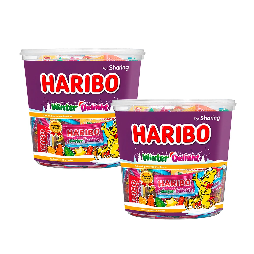 Haribo Winter Delight Embalaje pequeño Jalea de gran capacidad 980 g * 2 piezas