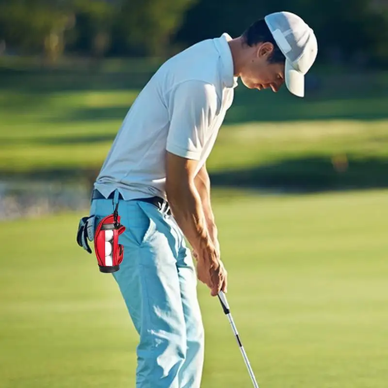 Torba golfowa Wodoodporna torba na akcesoria golfowe PU z zamknięciem na zamek błyskawiczny Mini torba na piłki golfowe Przenośne przechowywanie