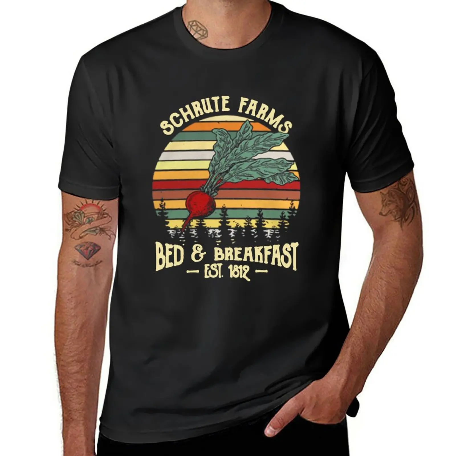 New schrute farms bed and breakfast T-Shirt Short t-shirt Oversized t-shirt custom t shirts graphics t shirt t shirt men