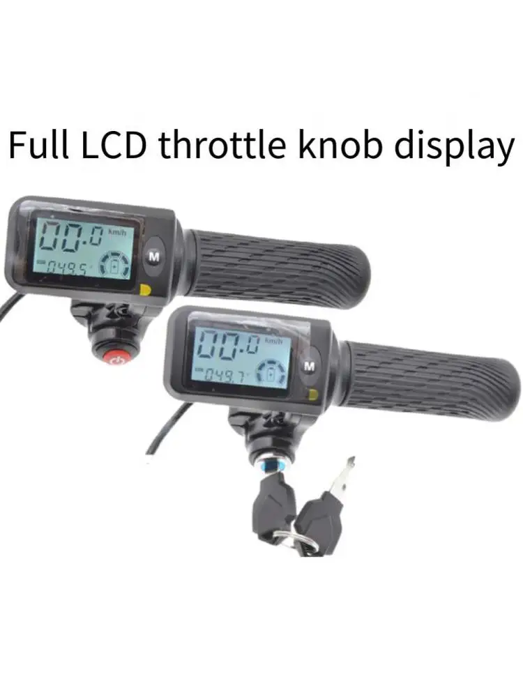 AliExpress GIYO Throttle Grips Designed for Electric Bikes with Large LCD Screen Supports Multiple Voltages Including 36V and 48V Systems