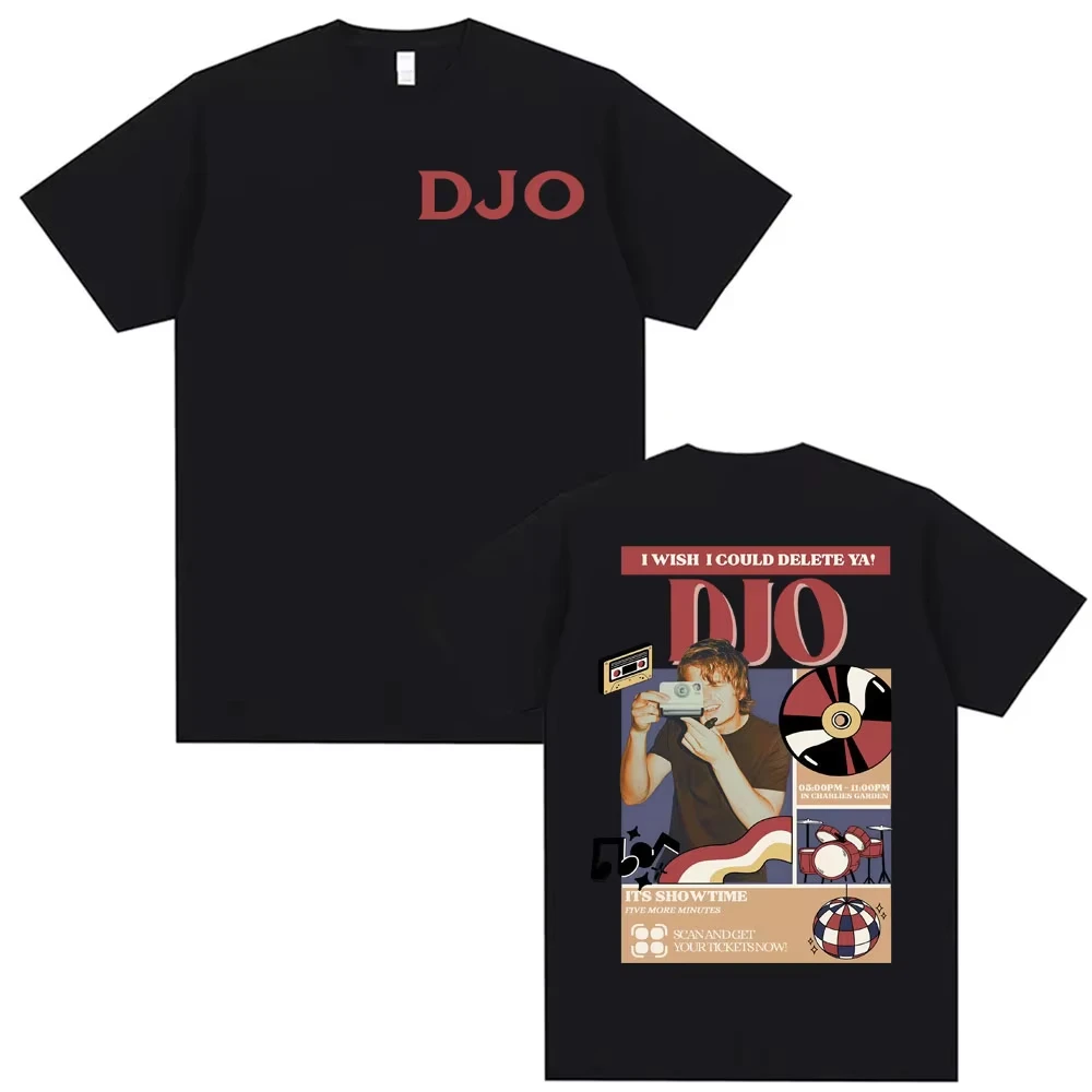 Djo Back on You Tour 2026 Music Concert T Shirt Joe Keery New Fans Gift T-shirts Men Women Harajuku Cotton Oversized Male Tshirt