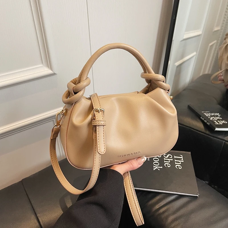 Новая женская однотонная сумка на плечо Lnclined, брендовая дизайнерская сумка на молнии, женская модная сумка на плечо из искусственной кожи, повседневные сумки-хобо Новая женская однотонная сумка на плечо Lnclined, брендовая дизайнерская сумка на молнии, женская модная сумка на плечо из искусственной кожи, повседневные сумки-хобо