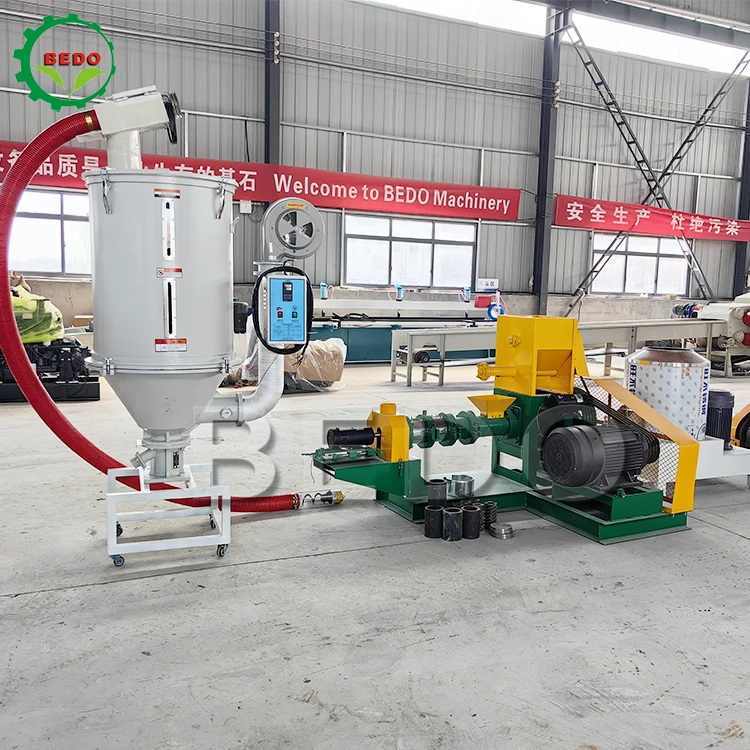 Small Floating Fish Feed Extruder Pelletizer Maker Machine For Shrimp Fish Crab Eel Catfish