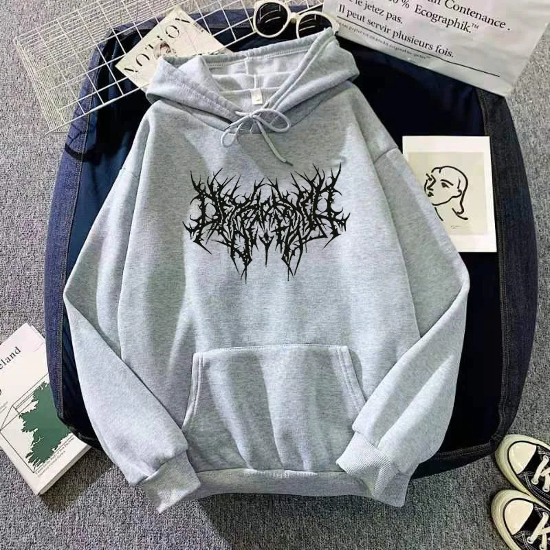 2023 New Fashion Women's Spider Web Printed Hooded Sweater Casual Loose Pullovers Personalized Graphic  Hoodie for Men Women