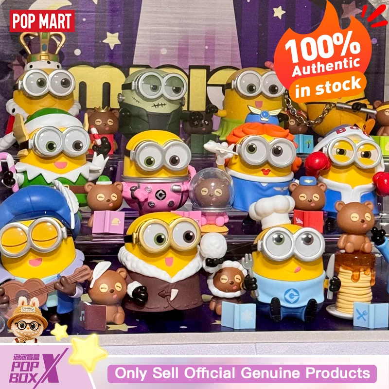 Genuine POPMART Minions Bob and Tim'S Bedtime Fantasy Story Series