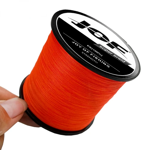 Imagen 2 del producto JOF X8 líneas de Pesca trenzadas mejoradas súper fuertes 8 hebras multifilamento PE línea 300M 500M 1000M Japón 18LB-78LB Pesca Metal JIG