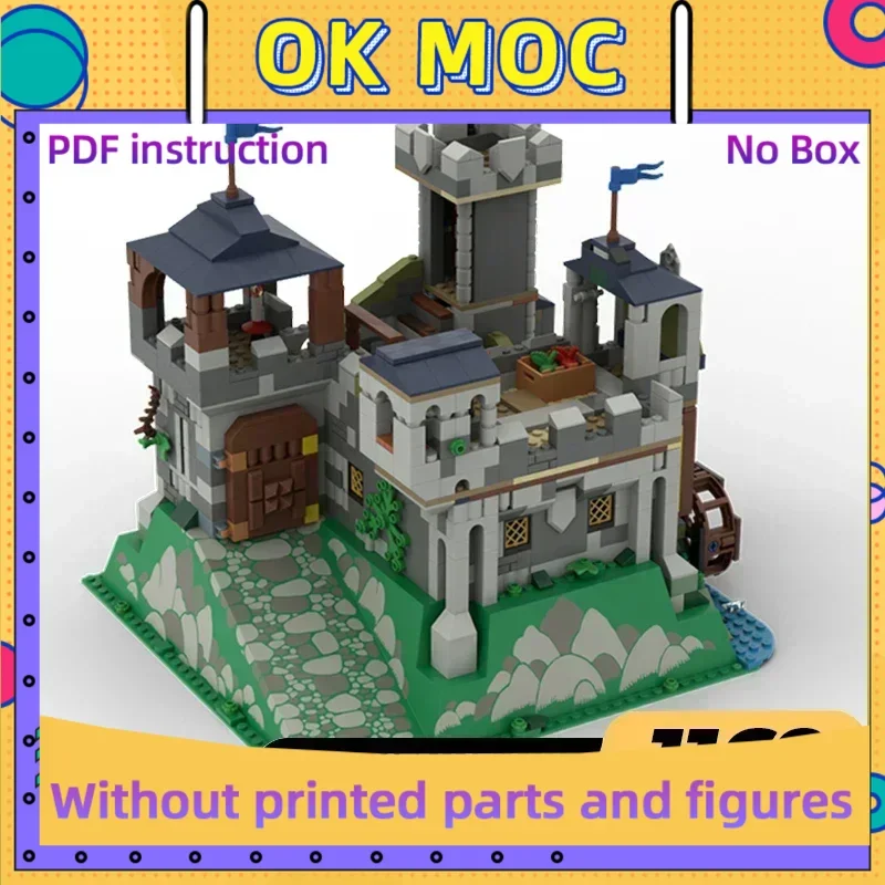 

Military Fortress Model Moc Building Bricks Castle On Baseplate Technology Modular Blocks Gifts Christmas Toys DIY Sets Assembly