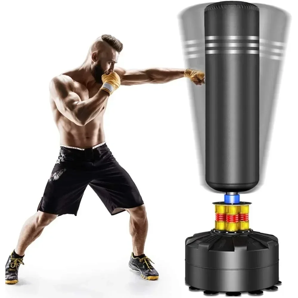 

Heavy Duty Boxing Bag, Taekwondo Bag, Perforated Bag for Home Gym Boxing Training, Black, with Suction Cup Holder