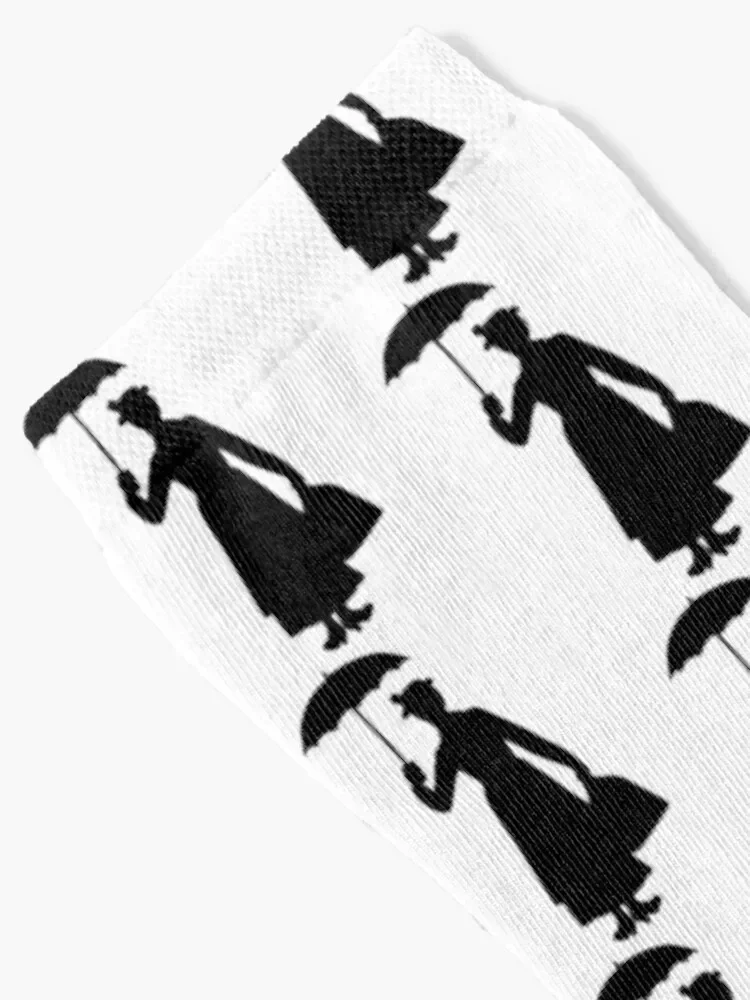 Mary Poppins Silhouette (Julie Andrews) 2 Socks gym cool Sports Men's Socks Luxury Women's