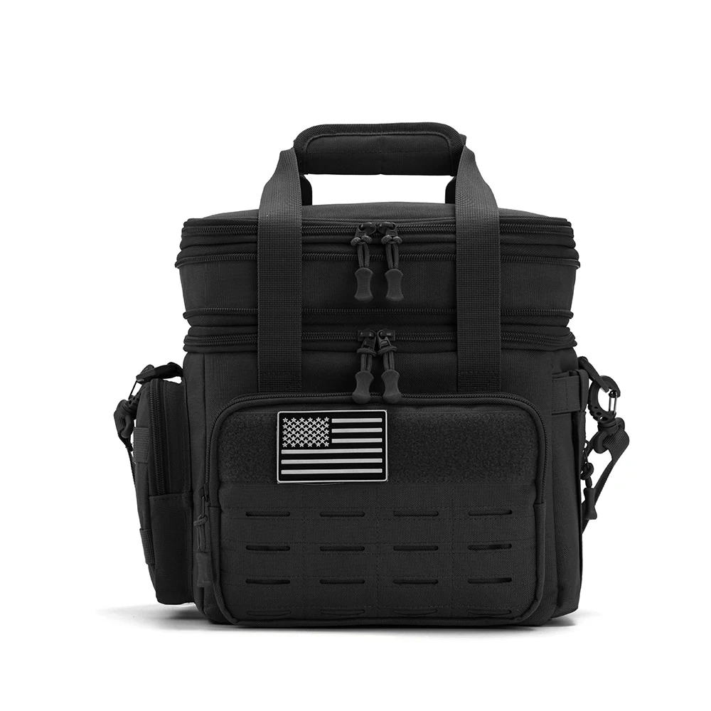 Taktische Lunchbox für Herren, erweiterbar, 18 l, taktische isolierte Kühltasche, auslaufsichere isolierte Lunchtasche für Arbeit, Camping, Outdoor