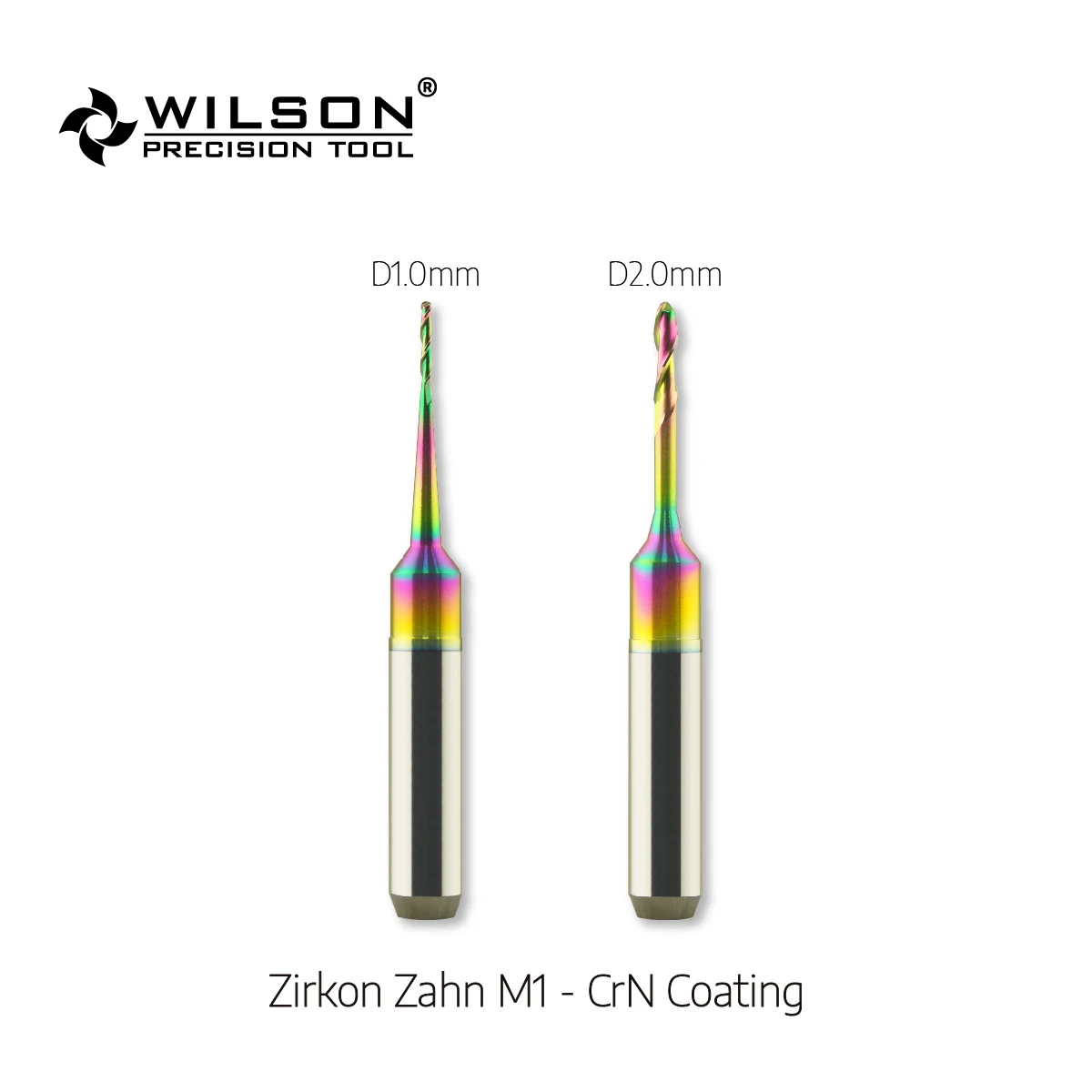 For Zirkon Zahn M1 Machines Wilson Dental Milling Burs-Cutting Zirconia- Overall Length 50mm