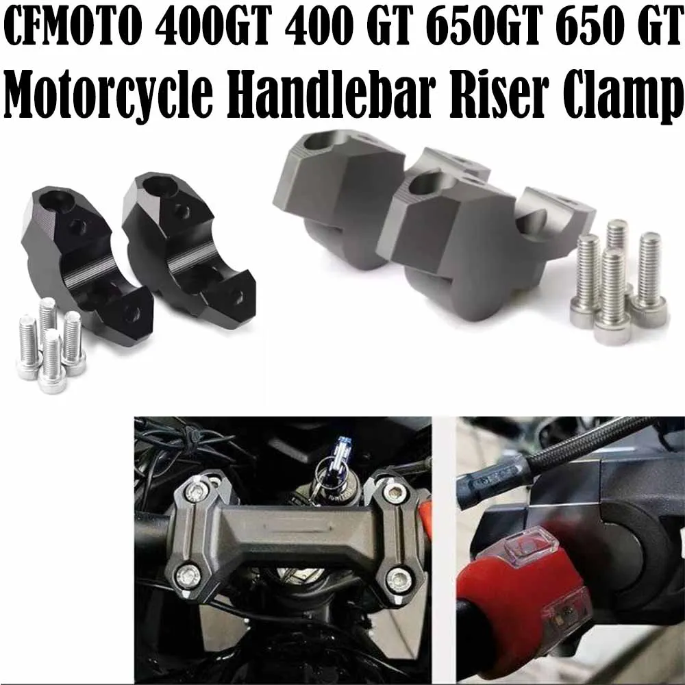 per-cfmoto-400gt-400-gt-650gt-650-gtmmoto-manubrio-riser-morsetto-di-montaggio-manubrio-altezza-spostamento-posteriore-estendere-adattatore