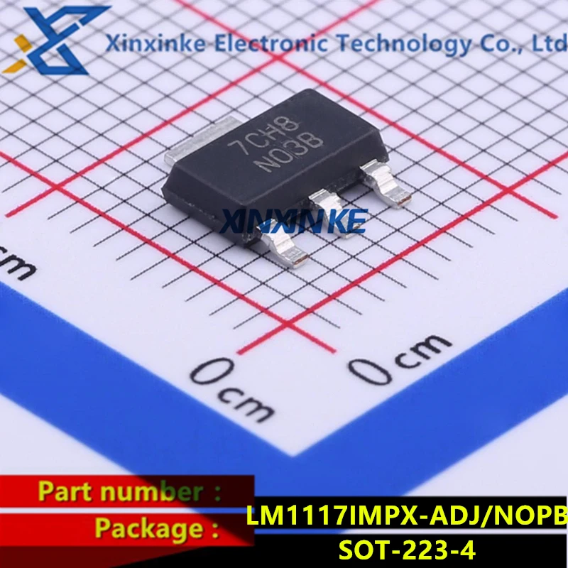 LM1117IMPX-ADJ/NOPB SOT-223-4 Marking: N03B LDO Voltage Regulators 800MA LDO LINEAR REG Brand New Original