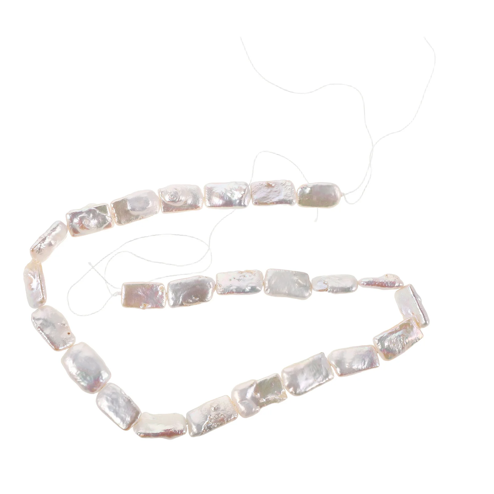 

1 String Freshwater White Baroque Pearl Beads Natural Irregular Loose Cultured DIY Jewelry Making Earrings Necklaces Bracelets