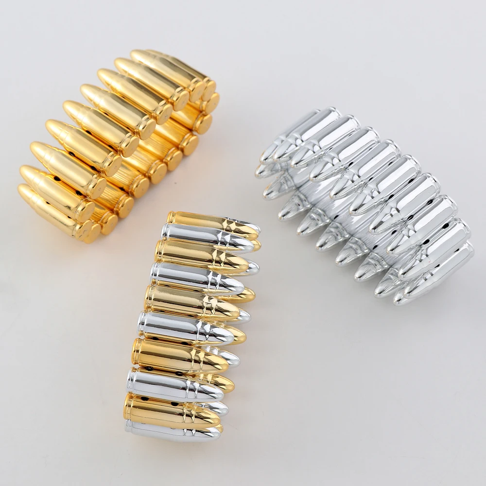 Kreative Acryl-Armbänder mit breiten, kugelförmigen Perlen, elastische Perlenarmbänder für Damen, extravaganter Schmuck, Geschenke – Detail 4