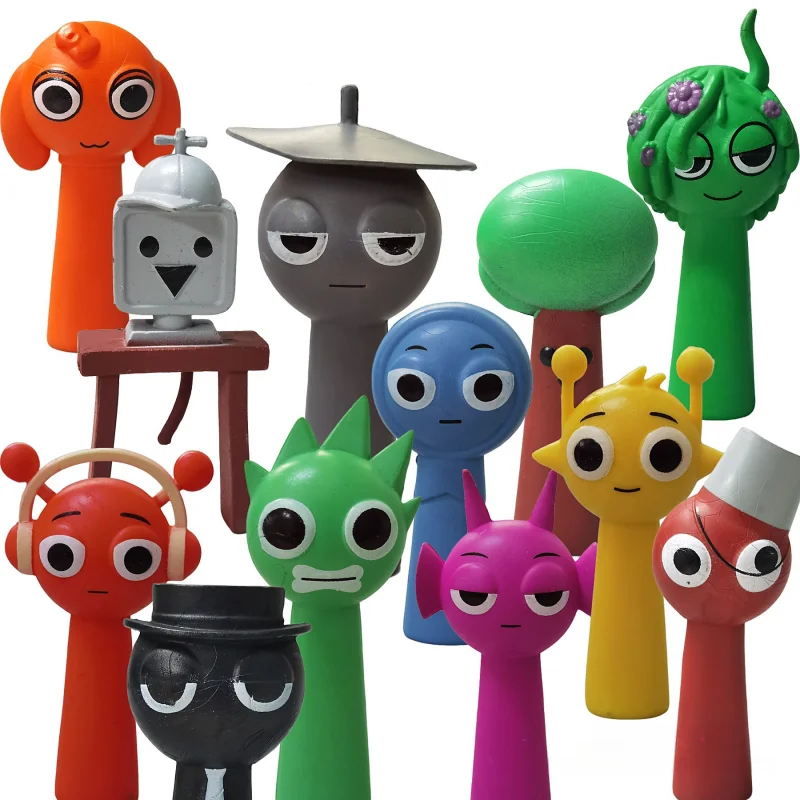 Hot Sprunki Figures Incredibox Toys Sprunki Wenda Simon Oren Tunner  Horror Game Model Doll Figurines Birthday Christmas Gifts