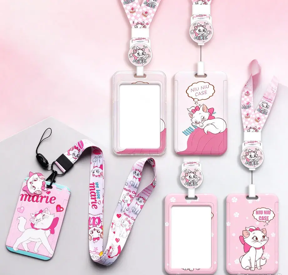 disney Anime Merchandise for The Stray Cat's Tale card holders,  for girls, campus card , work ID badge holders, student cards.