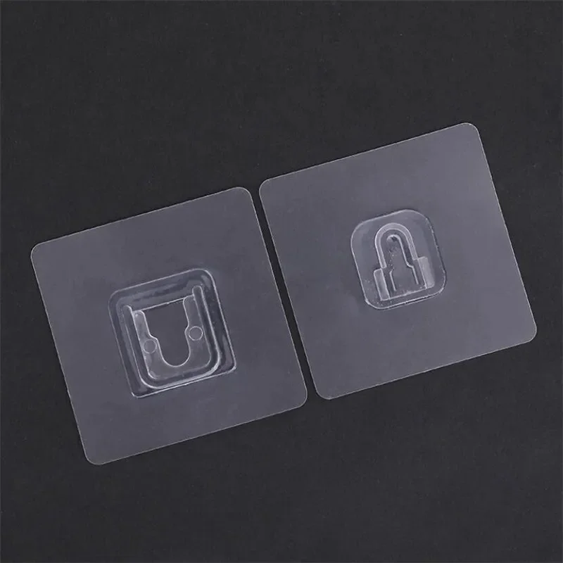 5-30 pairs Double-Sided Adhesive Wall Hooks Hanger Strong Transparent Hooks Suction Cup Sucker Wall Storage Holder For Bathroom