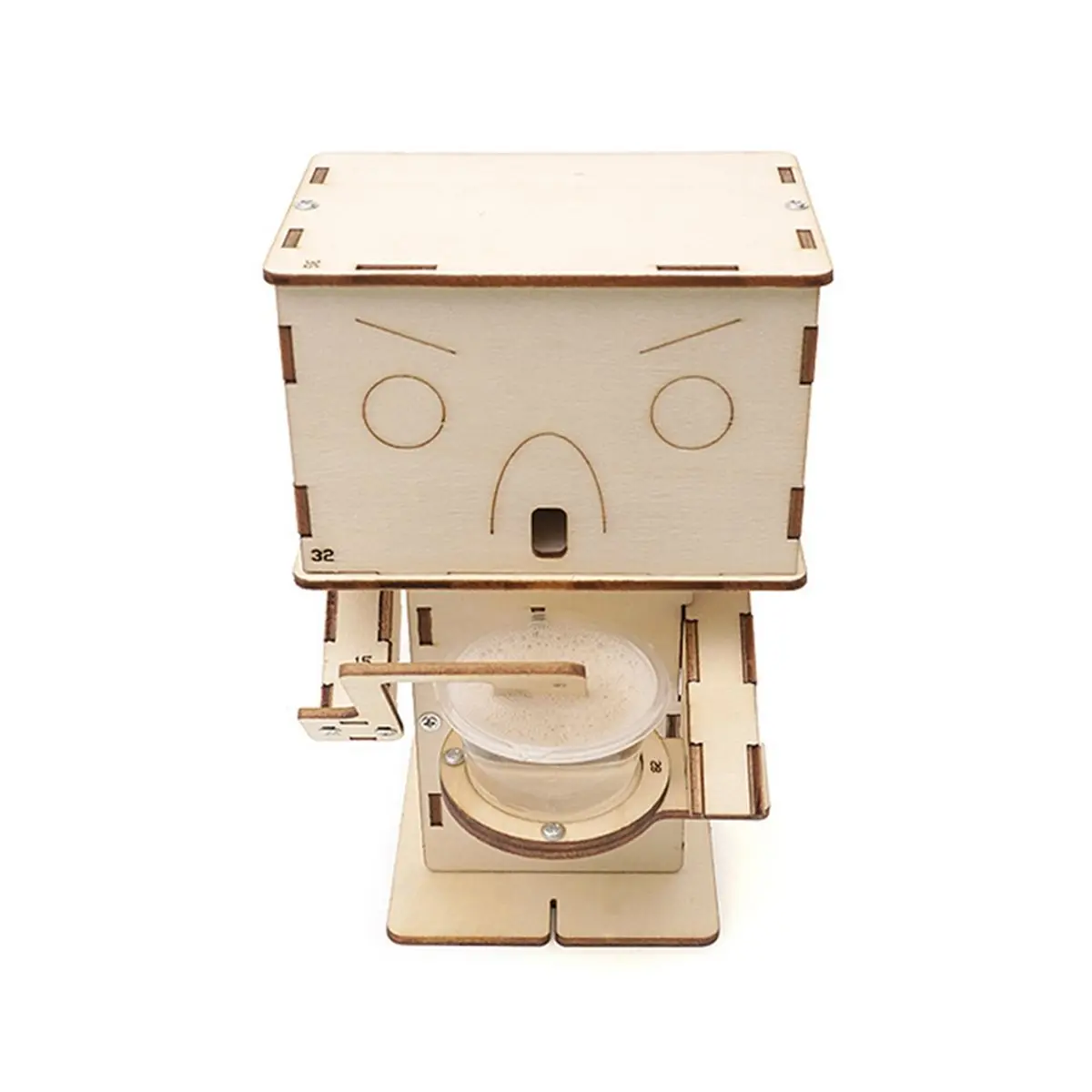 DIY Bubble Blowing Robot Model Kit Technologia Science Experimental Tool Kit Wooden Puzzle Games for Students