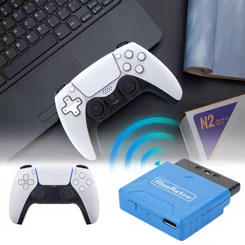 Wireless Game Controllers Adapter for PS1 PS2 Console Wireless Controller Adapter for 8bitdo PS4 PS5 Xbox One S Wii Switch
