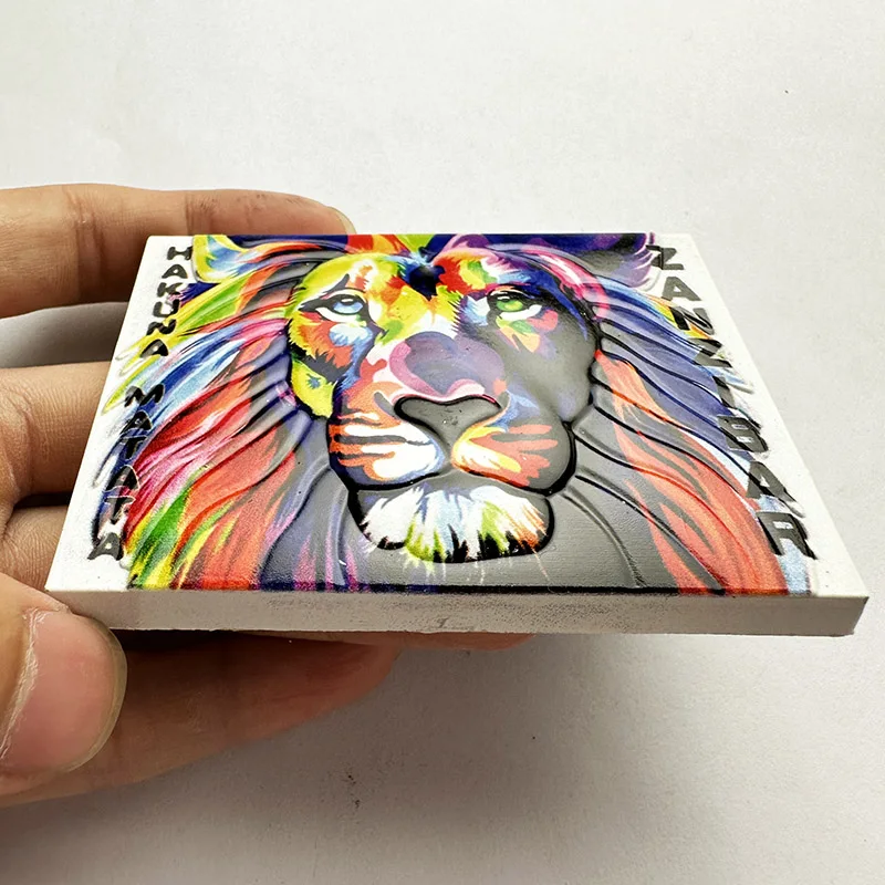 Zanzibar, Tanzania, Lion souvenirs, 3D refrigerator magnets, home decor collection arts and crafts gifts