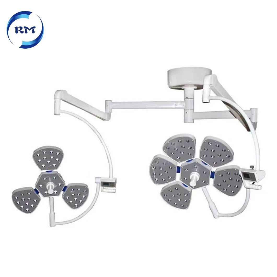 Medical Ceiling Petal Type LED Double Adjustable OT Light Shadowless Operating Lamp