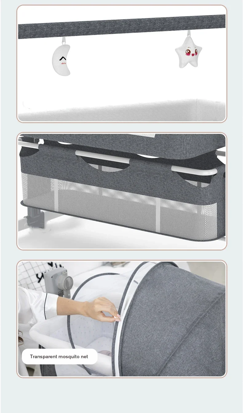 Baby Sleeping Bed, Electric Cradle, Rocking Bed, Newborn Co-sleeper, Bedside Bed, Sleeping Bassinet