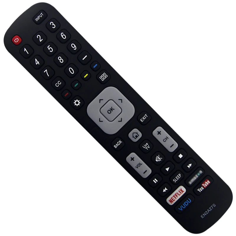 EN2A27S remote control is compatible with Hisense TV 55H6B 50H7GB 50H6B N6200U LC-40N5000U 43N5000U 50N5000U 50N6000U 50N7000U