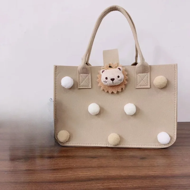 Internet Celebrity Explosion Cartoon Felt Bag Advertising Shopping Tote Bag Baby Souvenir Tote Bag