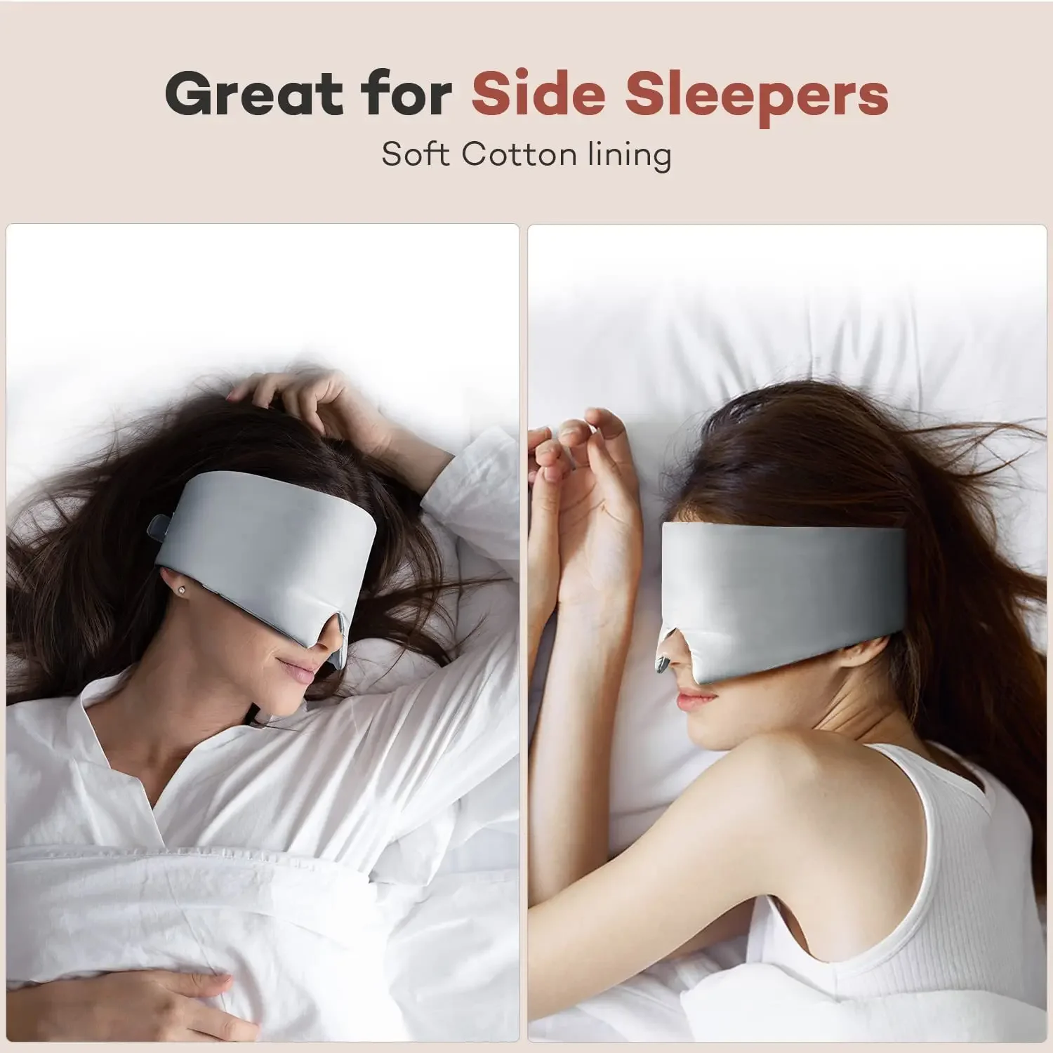 100% Natural Silk Sleep Mask, Soft and Smooth Eye Mask, Sleep Aid Eye Mask, Nighttime Light Blocking and Breathable Eye Mask