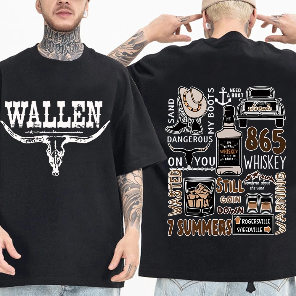 Morgan Wallen T-Shirts Man Women Summer Casual O-Neck Short Sleeve Shirts