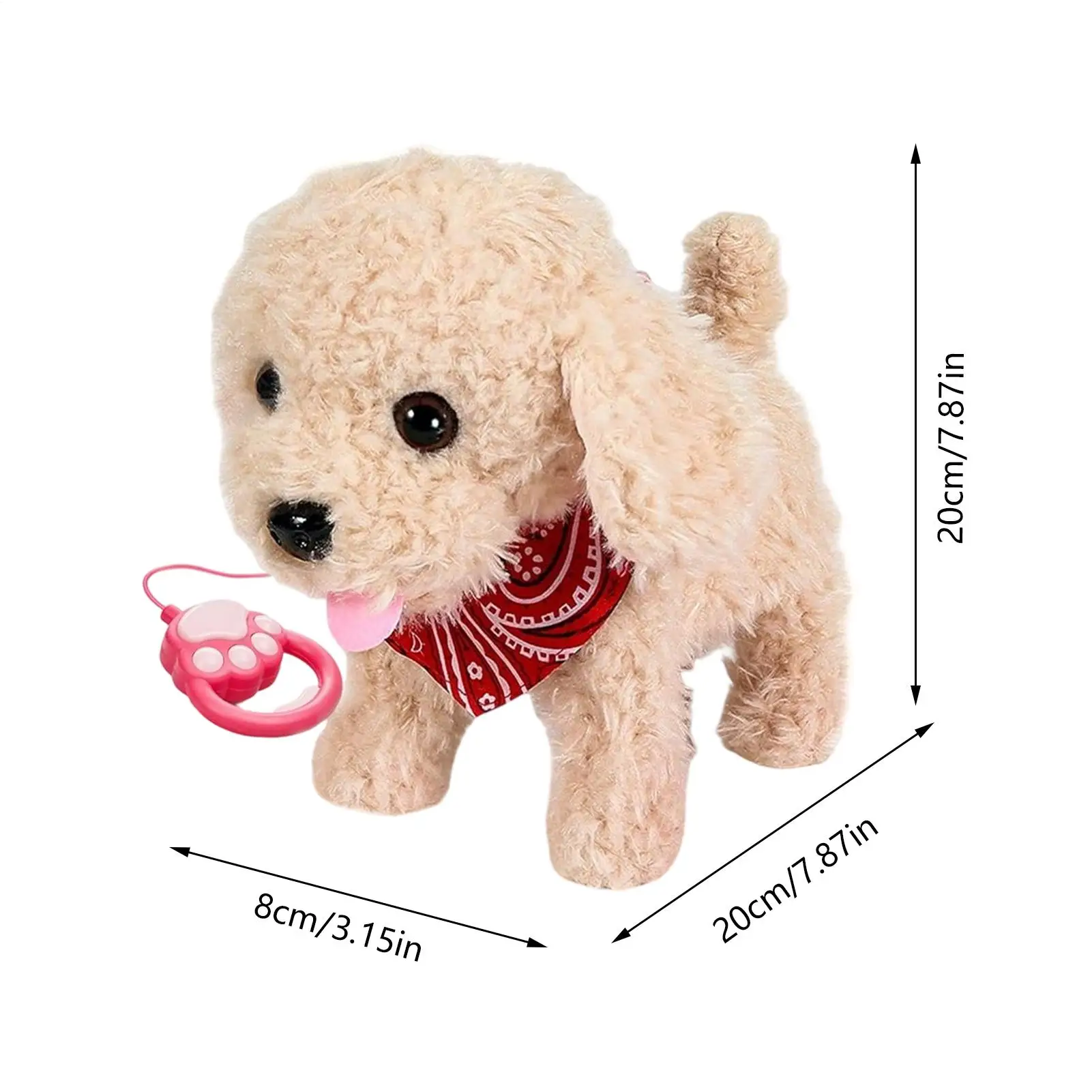 روبوت جرو المشي الكلب أفخم محاكاة AI الحيوانات الأليفة مع حبل لعق الحركة الغناء الرقص الحيوان للبالغين الأطفال الشباب الصبي