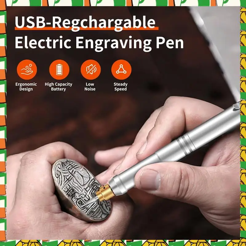 

Professional Tool Electric Micro Engraving Pen Set USB Chargeable Cordless Rotary Tools For Wood Stone Jewelry