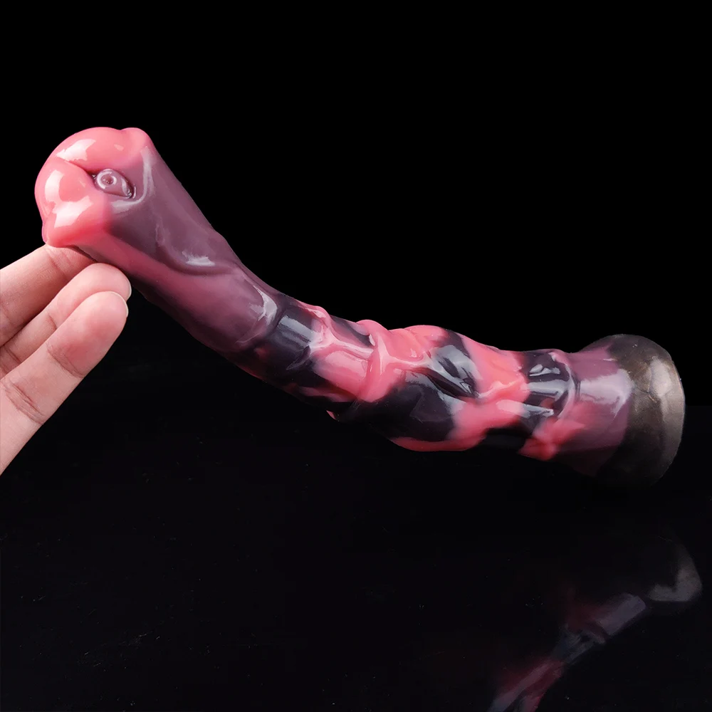 YOCY Realistic Horse Dildo Animal Dick Sex Toy For Female Male Penetration Anal Masturbator Soft Silicone Butt Plug