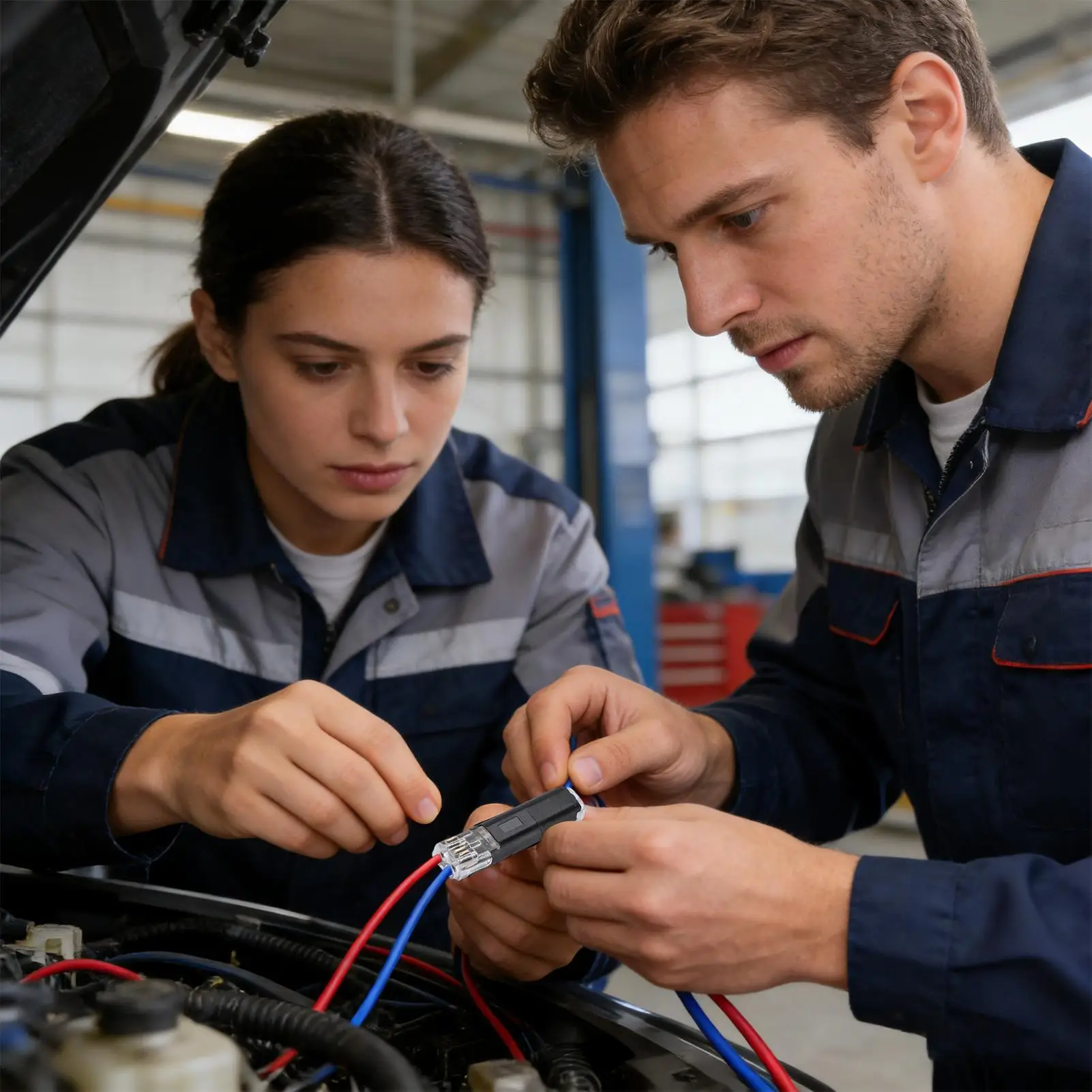 

Электрические соединители-разъемы для проводов, 50 шт., огнестойкие, для автомобильных светодиодных лент, для низковольтных устройств и рукоделия
