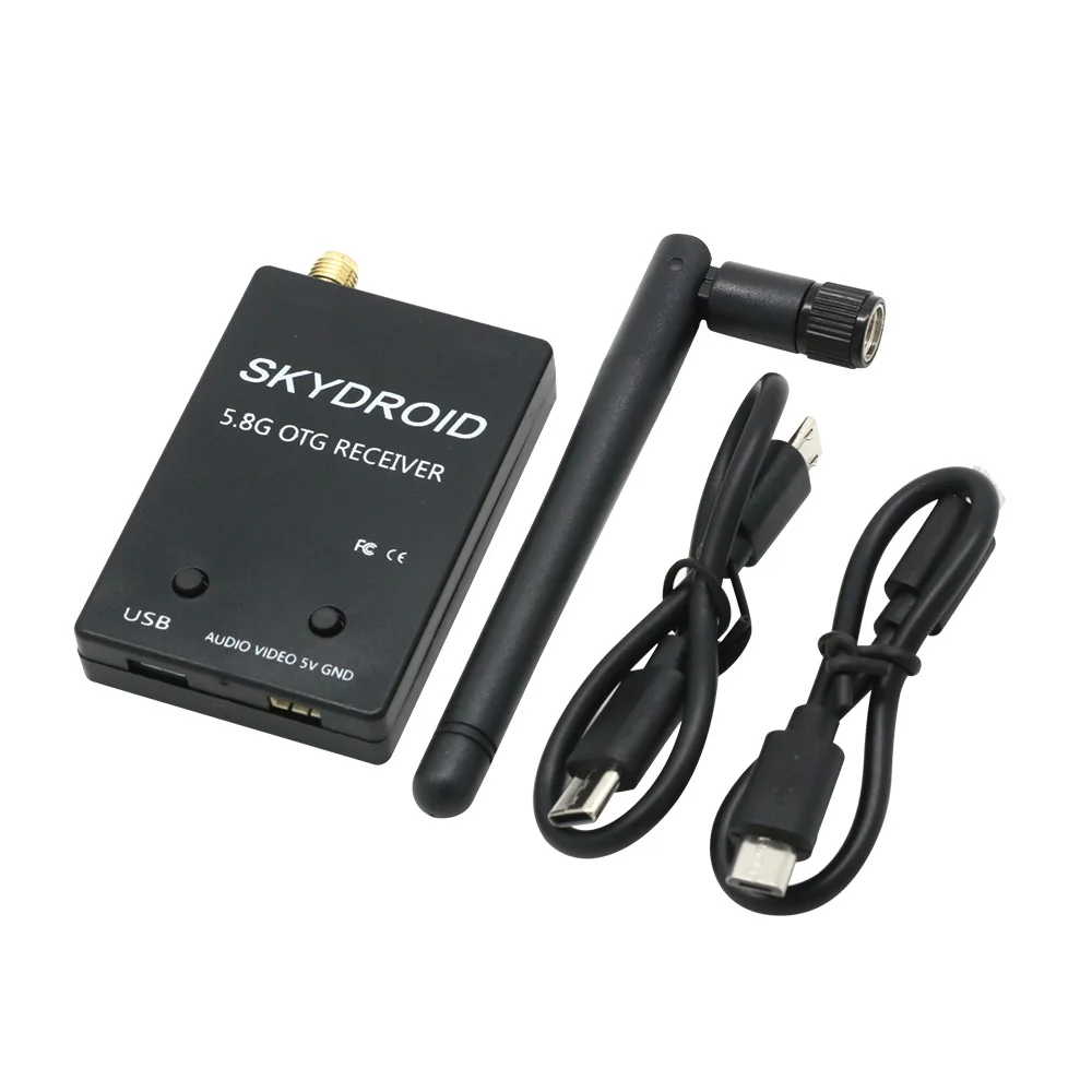 FUAV UVC Dual / Single Antenna Control OTG 5.8G 150CH Full Channel  RC FPV Receiver W/Audio for RC Drone Aircraft Model