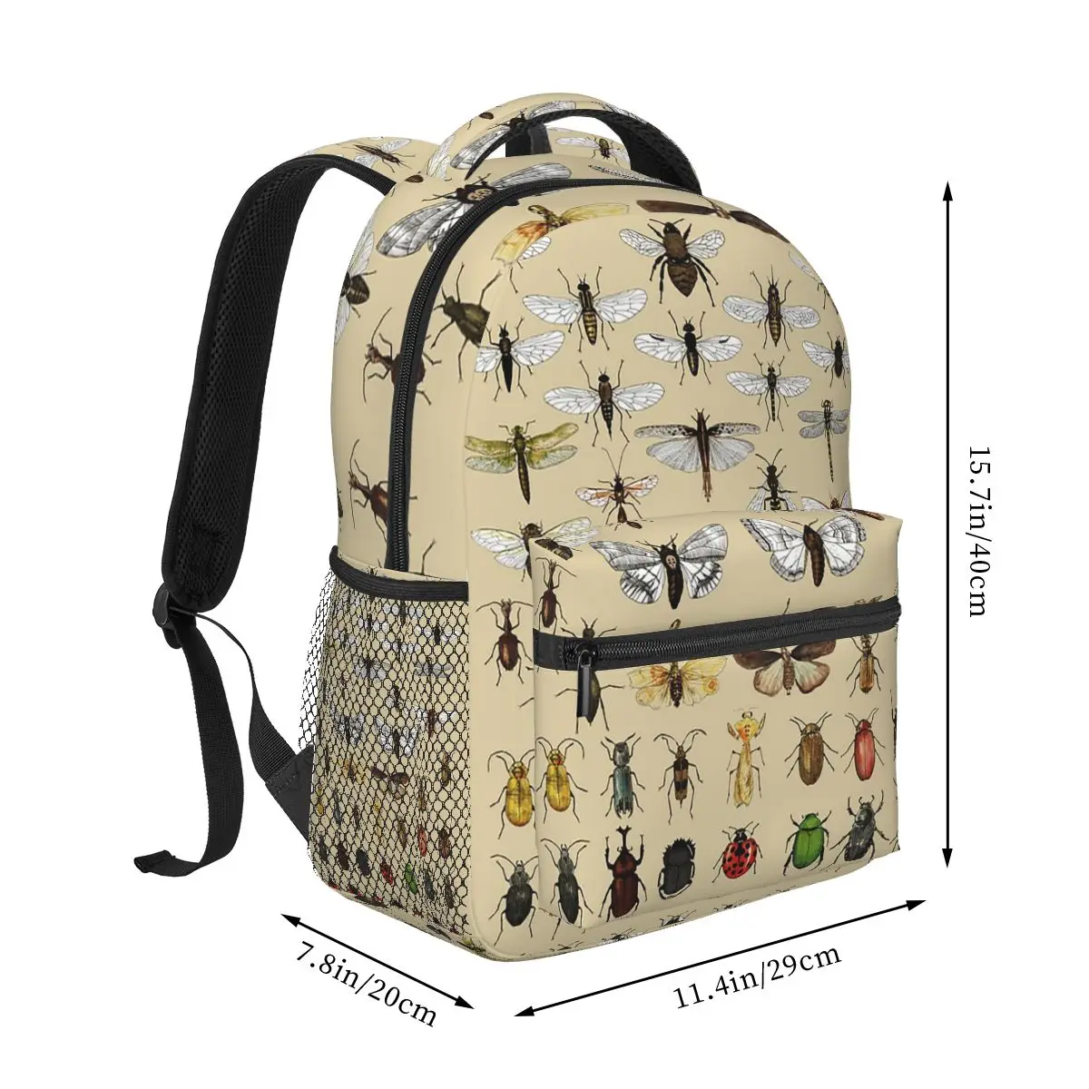 Entomology Insect Studies Collection Backpack Hot Sale Daypack Large Capacity Boys Girls BookBag School Bag Shoulder Bags