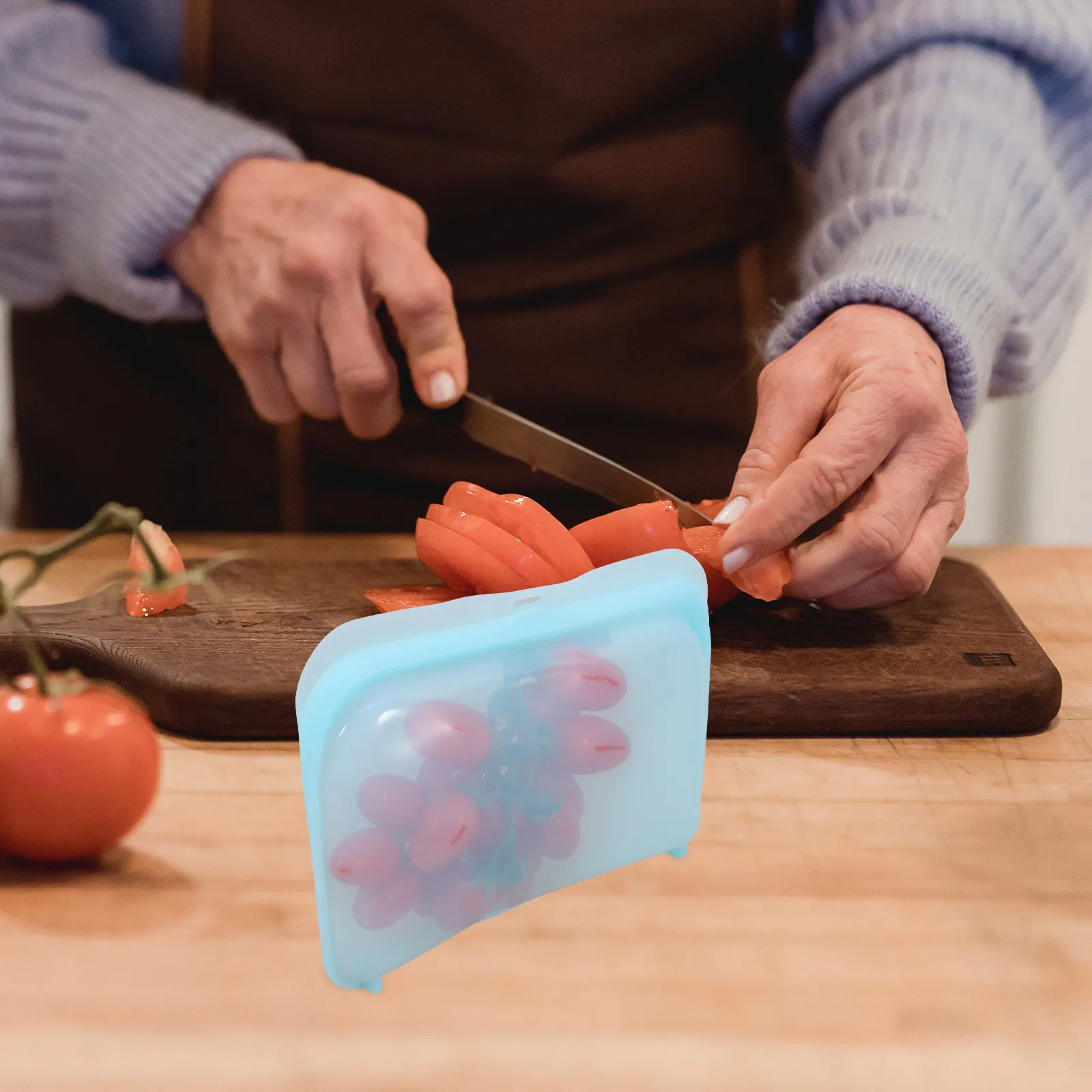 

420Ml Reusable Food Storage Bags Silicone Pouches for Meal Prep Sandwiches Dishwasher Safe Bpa Free Portable Fresh Keeping