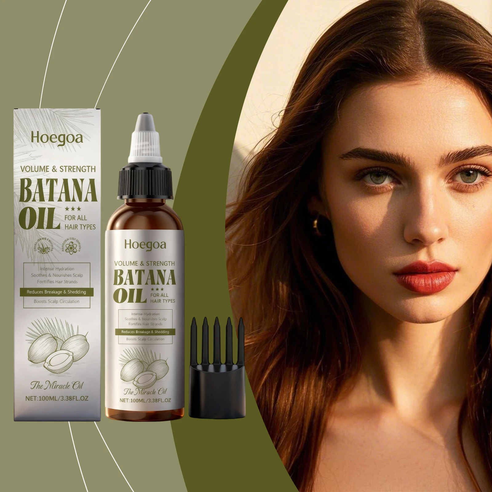 

Эфирное масло для ухода за волосами Batana, питательное, долговечное, контроль увлажнения, сияние вьющихся волос, блеск, восстановление поврежденных волос, увлажняющее масло