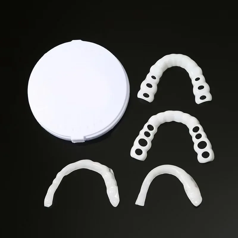 20sets False Tooth Cover Perfect Fit Teeth Whitening Snap On Silicone Teeth Dentaduras Flexibles Beauty Tool Cosmetic New
