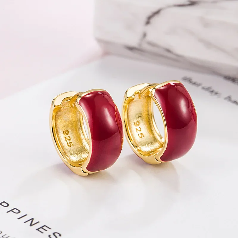 Fashion New Style French Style Drip Oil Water Drop Ear Buckle Earrings Women Exquisite Accessories Girlfriend Birthday Jewelry image 5
