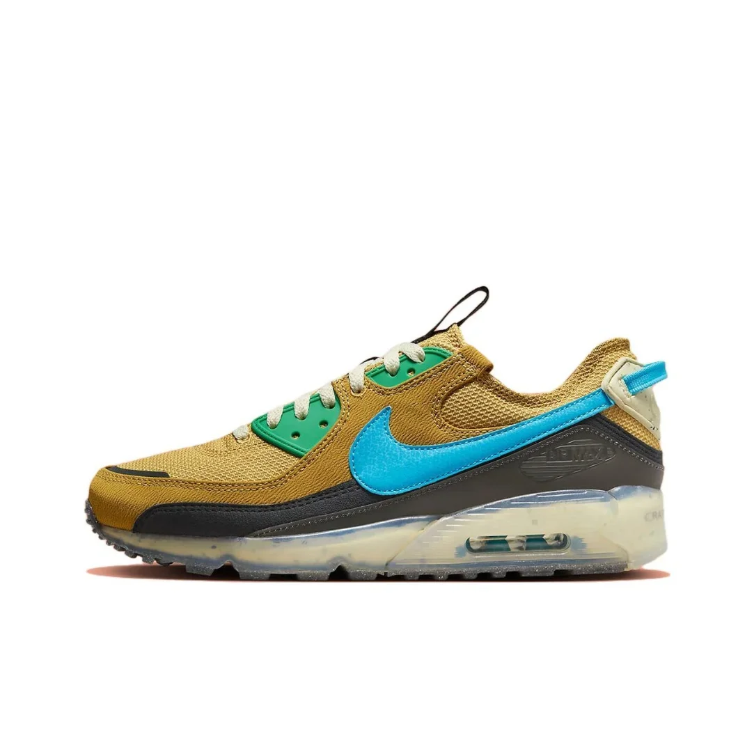 Nike New Air Max 90 Terrascape Low Men's and Women's Sneakers Breathable and comfortable casual shoes Lightweight Brown&Blue