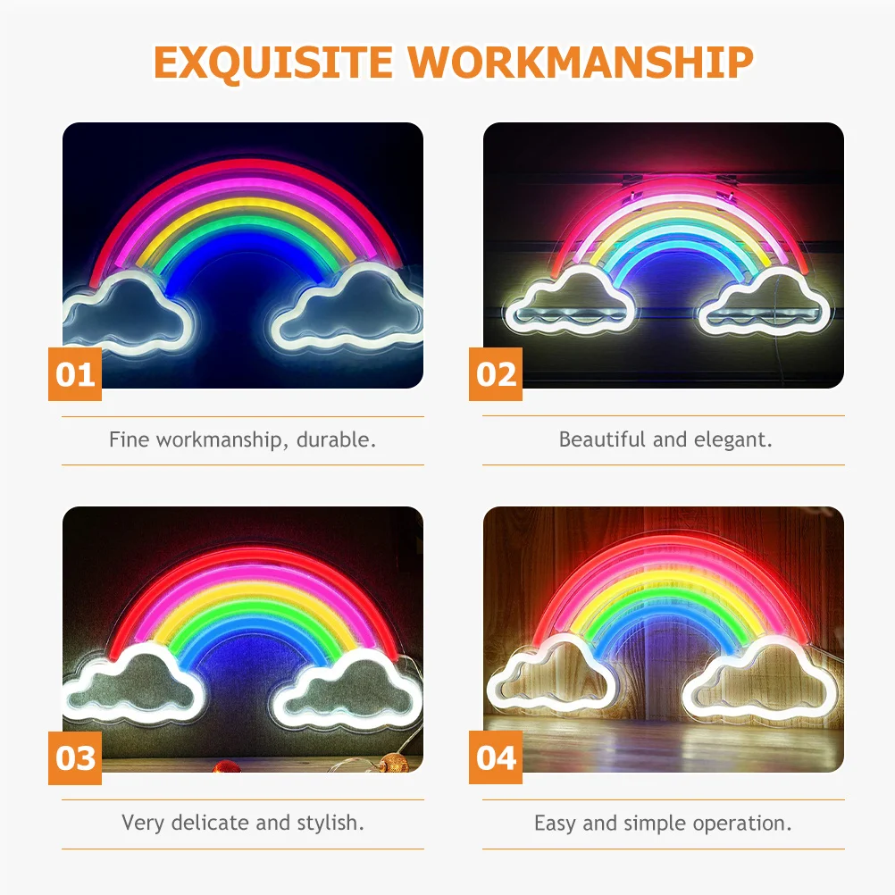 

Cloud Neon Sign For Bedroom Pvc As Material Wall Decor Light Room Aesthetic Night Office Bar Party Decorative