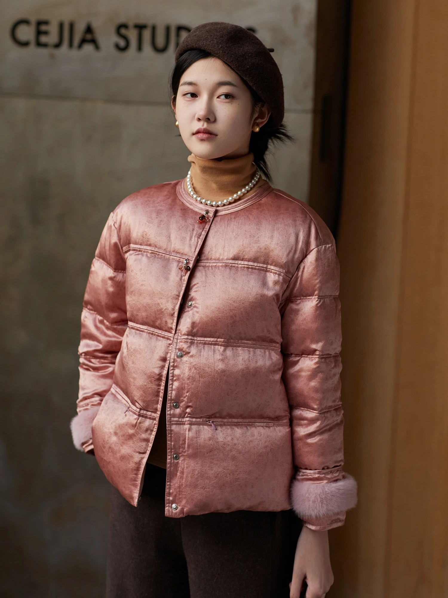 

Warmth Du down Jaet New Chinese Sle Embroidered Floral Cozy Autumn Winter Women's Faion Artistic Sle Long Sve Coat