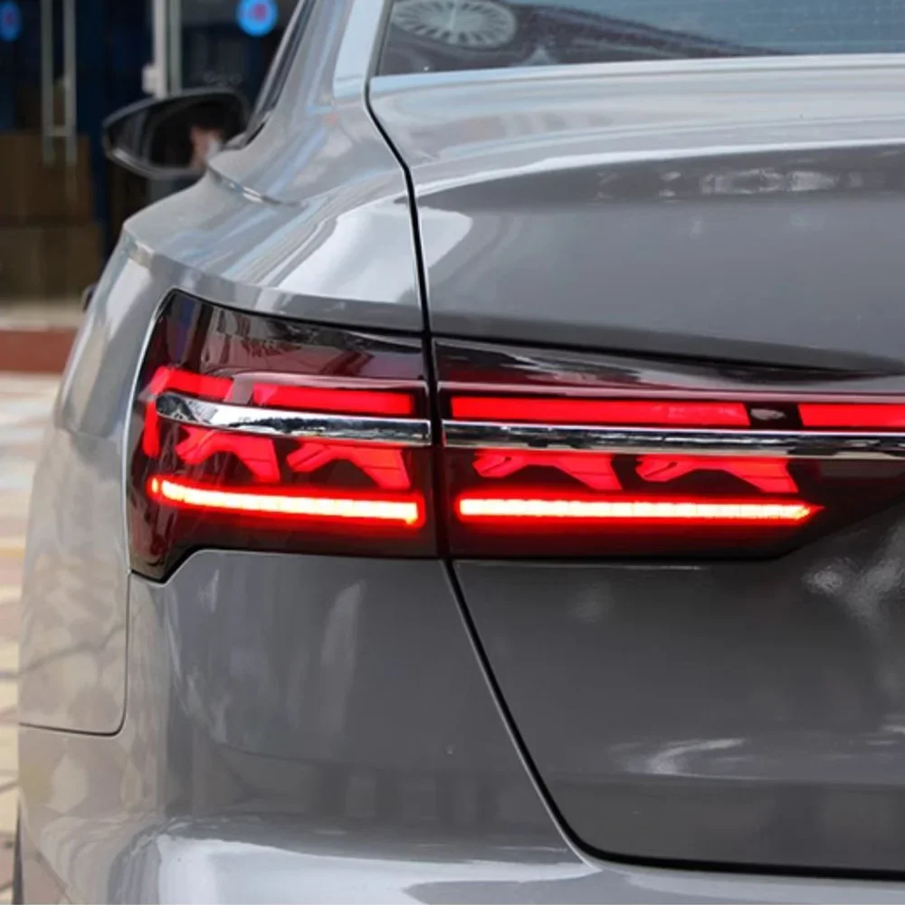 

For Audi A6 C8 2019-2024 Car Taillights Assembly Upgrade Startup Effect A8 Style through Taillights Tools Accessories